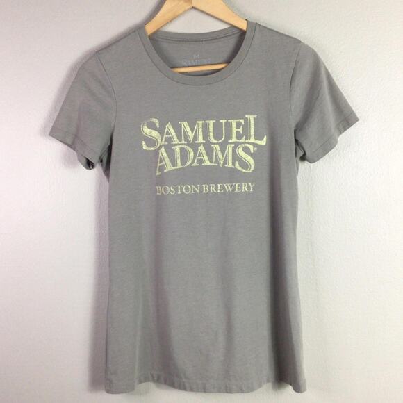 Samuel Sam Adams Boston Brewery T Shirt Gray Medium - Picture 1 of 4